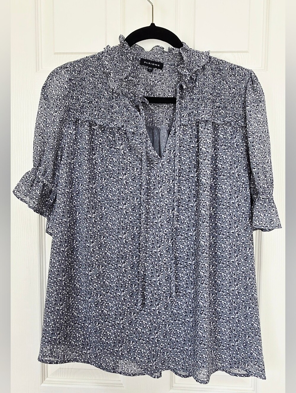 Pleione  Smocked Yoke Blouses (2) - Picture 6 of 9